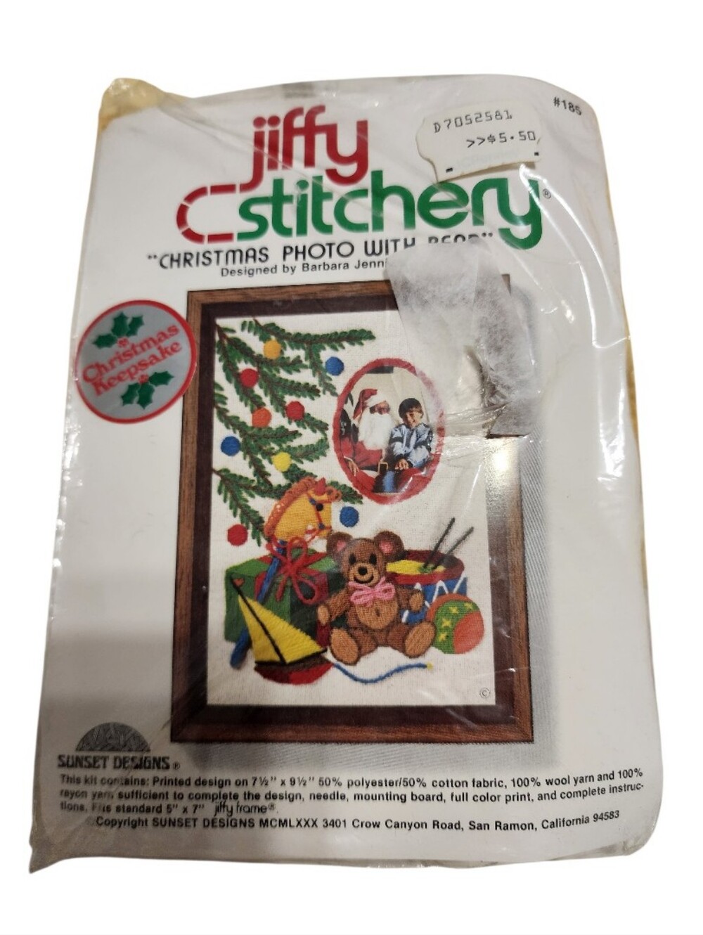 Jiffy Stitchery Vintage Christmas Keepsake Kit Nwt